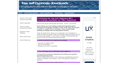 Desktop Screenshot of free-self-hypnosis-downloads.com